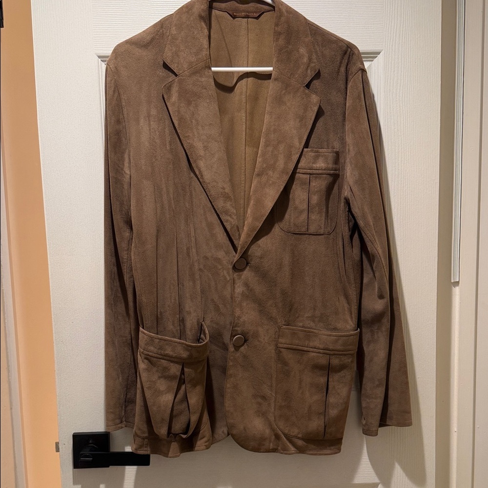 Seraphin (Hermes maker) Goat Suede Men's Blazer